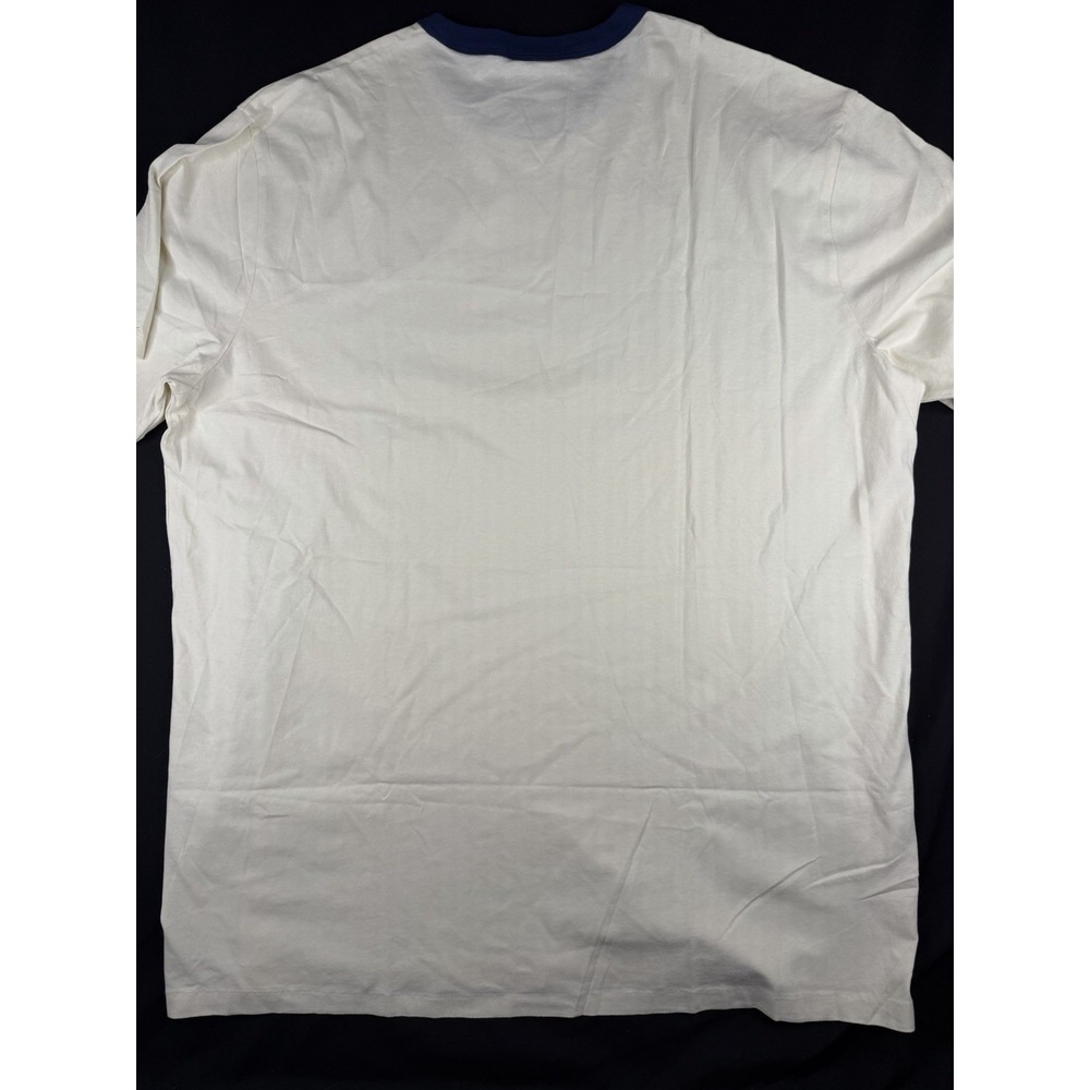 Polo Ralph Lauren Universite Crest Ringer T-Shirt White Navy Blue Men's, 2XLT - Picture 9 of 9